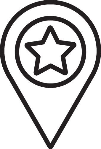 Map pointer pin icon sign design