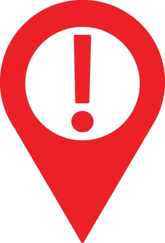 Map pointer pin icon sign design