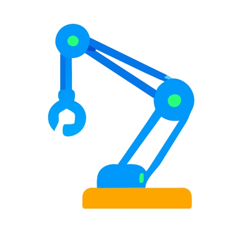 Mechanical arm icon