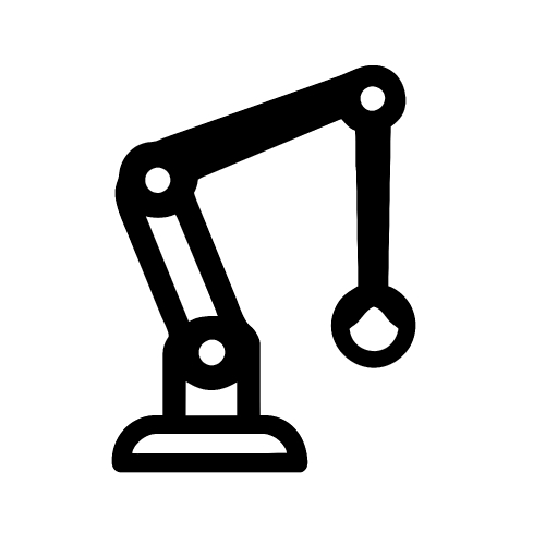 Mechanical arm icon