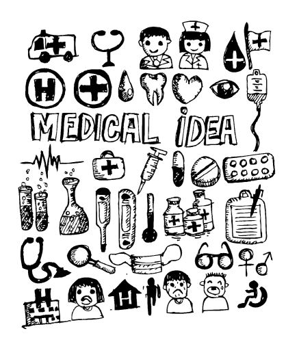 medical icons and medical symbol