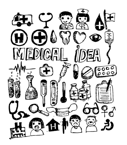 medical icons and medical symbol