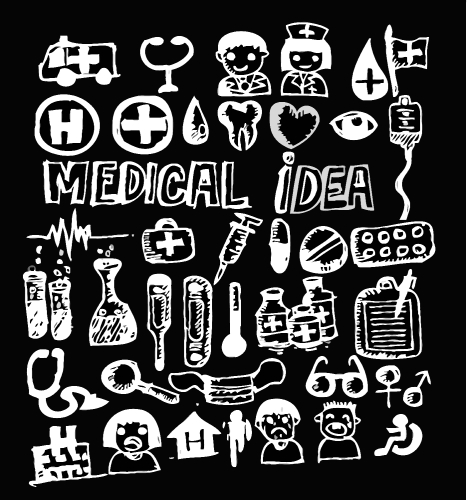 medical icons and medical symbol