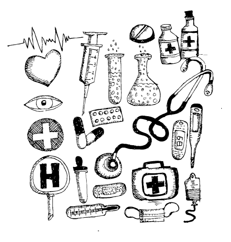 medical icons and medical symbol