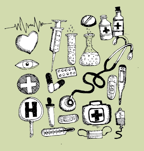 medical icons and medical symbol