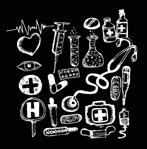 medical icons and medical symbol