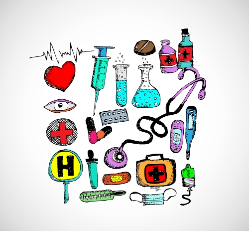 medical icons and medical symbol