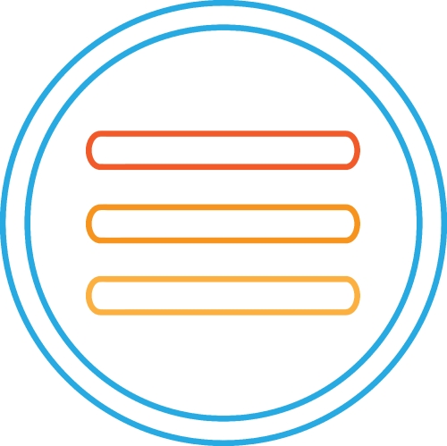 Menu icon sign symbol design