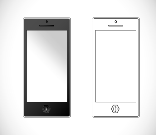 Mobile smartphone illustration
