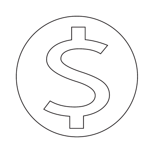 Money icon , coin icon