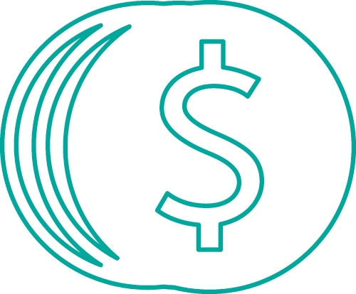 Money icon sign design