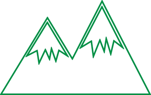 mountain icon sign design