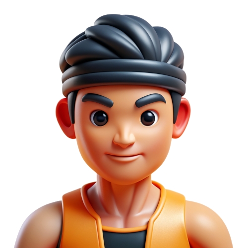 Muay thai avatar people icon character cartoon