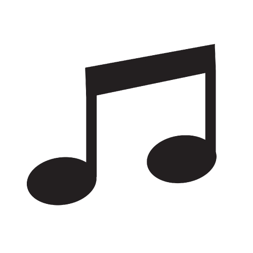 Musical note icon , music note
