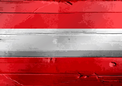 National flag of Austria themes design idea