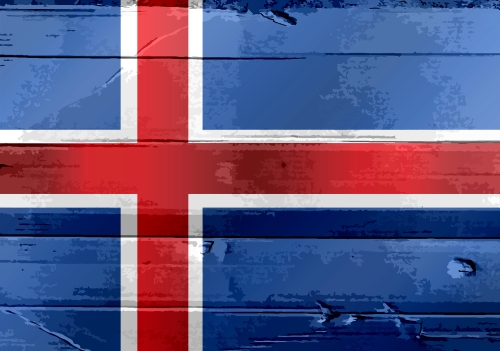 National flag of Iceland themes idea design