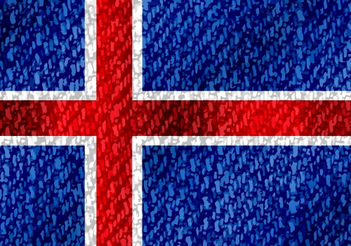 National flag of Iceland themes idea design