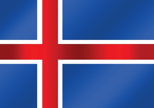 National flag of Iceland themes idea design