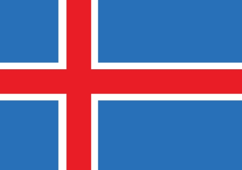 National flag of Iceland themes idea design