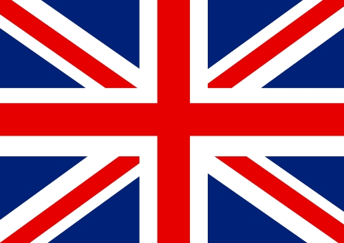 National flag of UK , the United Kingdom of Great Britain and No