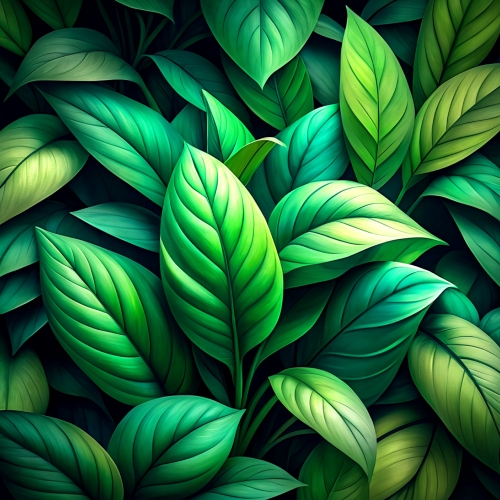 Natural green leaves plants background abstract wallpaper design