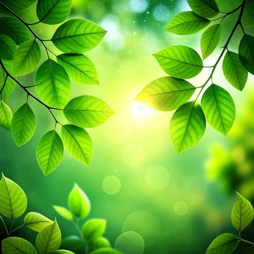 Natural green leaves plants background abstract wallpaper design