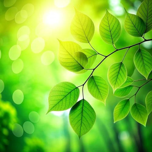 Natural green leaves plants background abstract wallpaper design