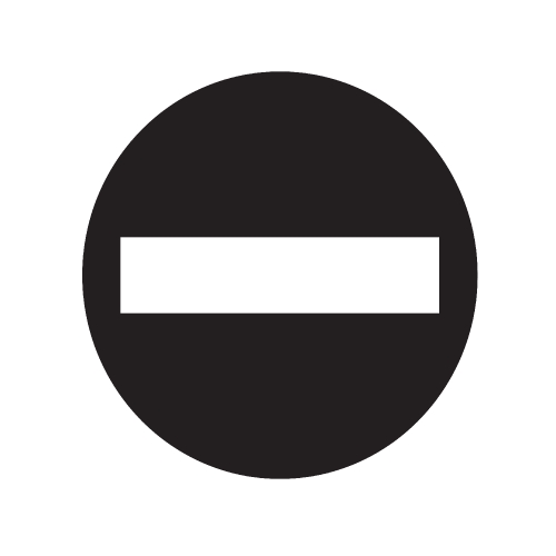 No Entry Sign Icon