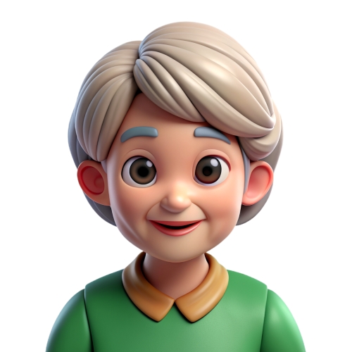 Old woman people icon character cartoon