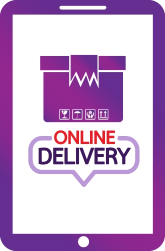 online delivery icon sign design