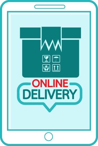 online delivery icon sign design