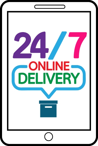 online delivery icon sign design