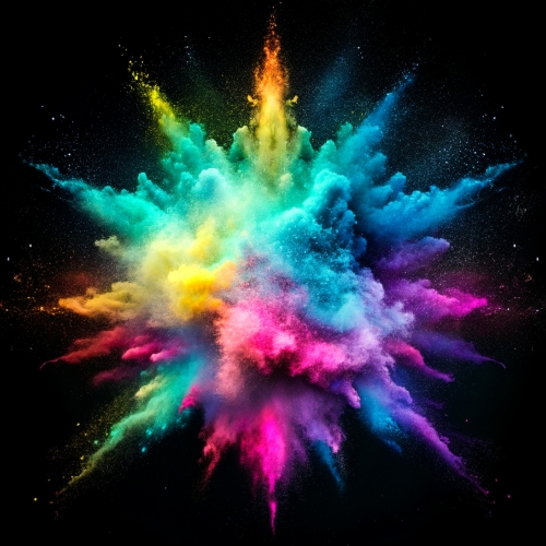 Paint color powder explosion background abstract wallpaper desig