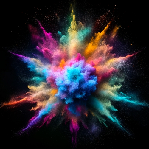 Paint color powder explosion background abstract wallpaper desig