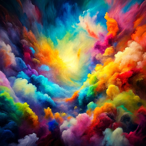 Painting colorful color abstract background design