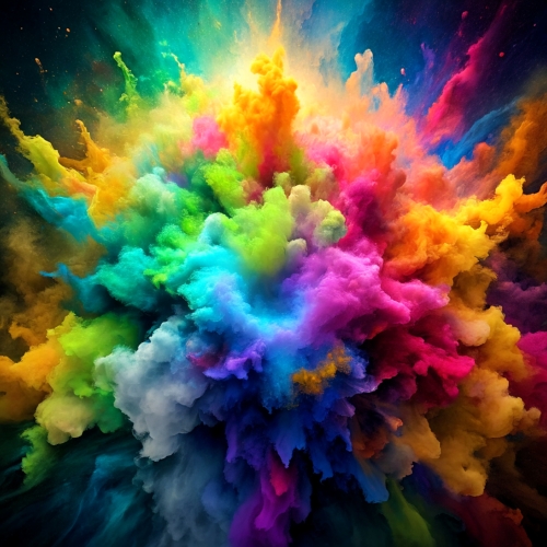 Painting colorful color abstract background design