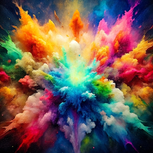 Painting colorful color abstract background design