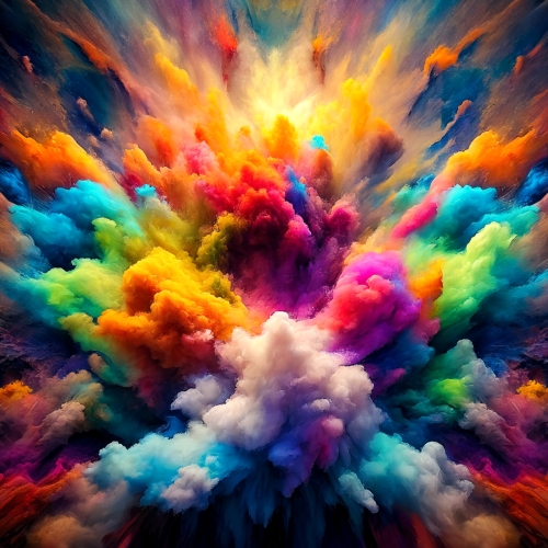 Painting colorful color abstract background design