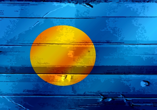 Palau flag themes idea design