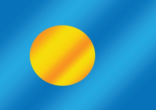 Palau flag themes idea design