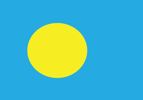 Palau flag themes idea design