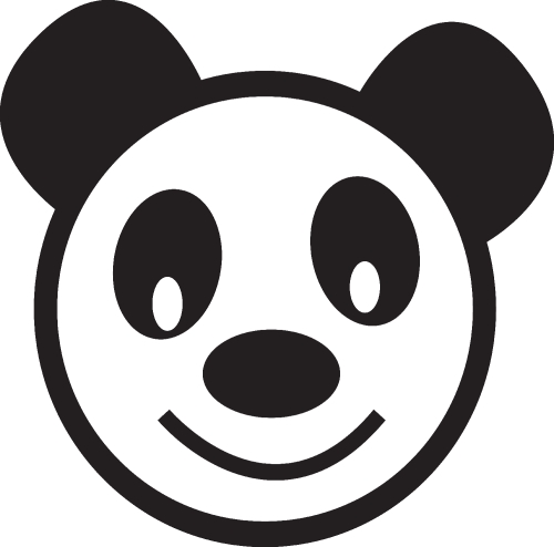 panda cartoon icon