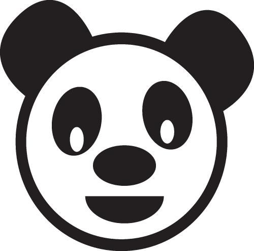 panda cartoon icon