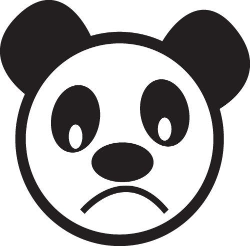 panda cartoon icon