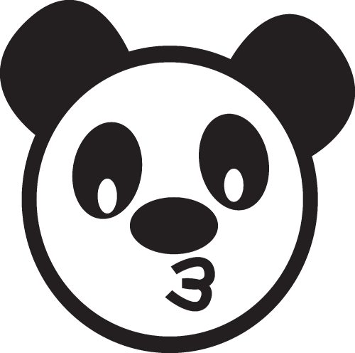 panda cartoon icon