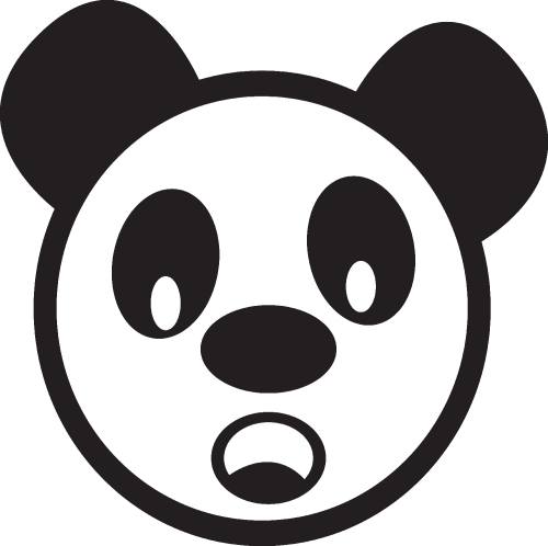 panda cartoon icon