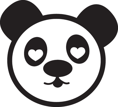 panda cartoon icon