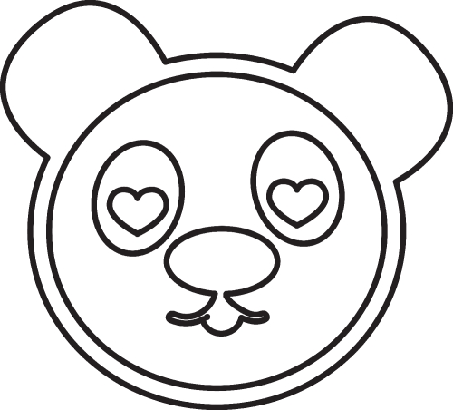 panda cartoon icon