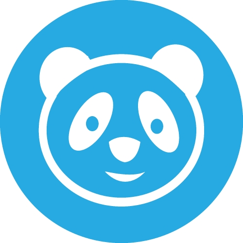 Panda icon Cartoon character cute design