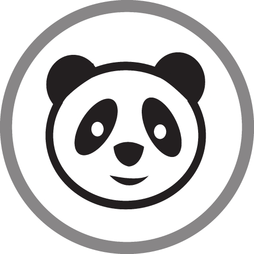 Panda icon Cartoon character cute design